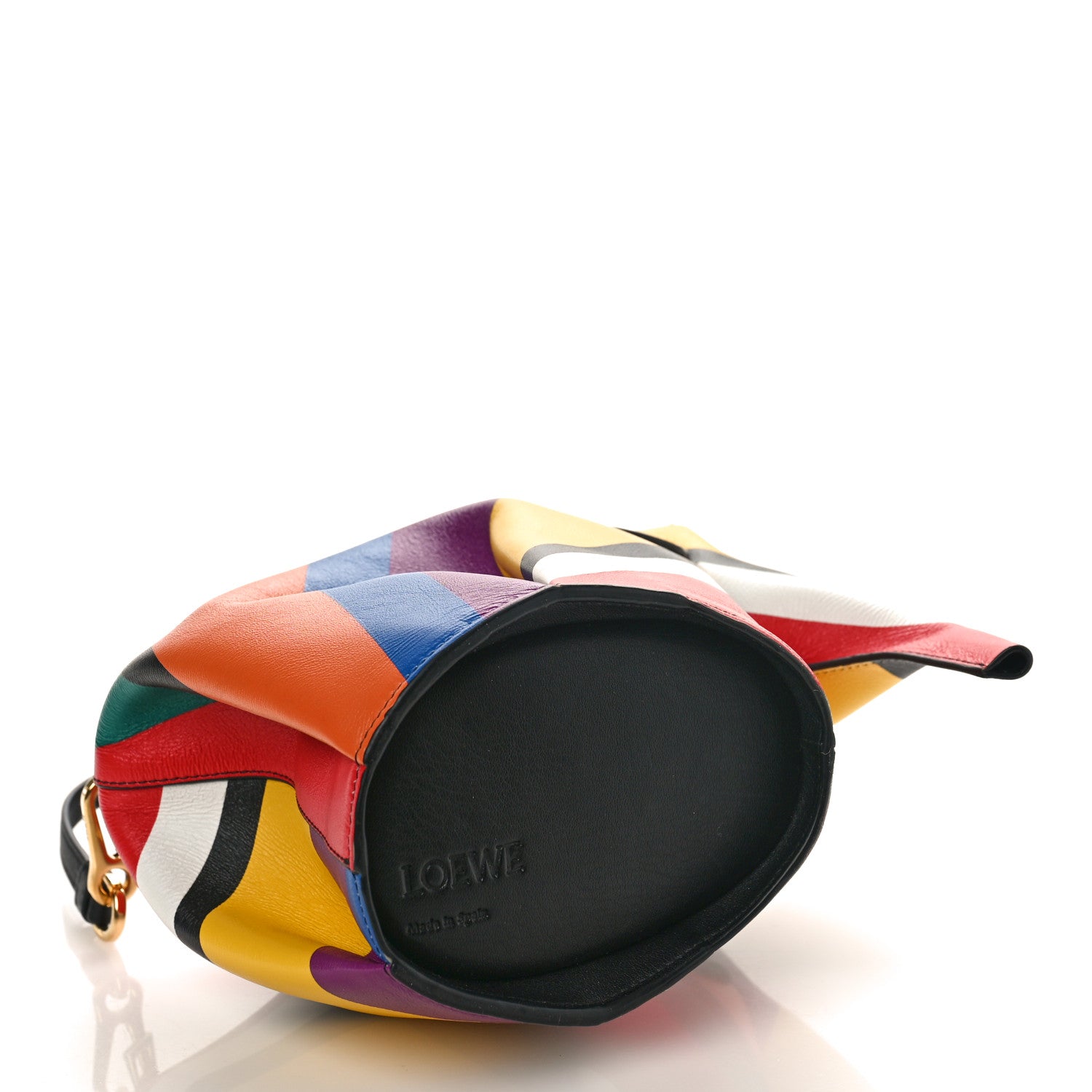 Loewe Calfskin Mini Striped Elephant Crossbody Bag Multicolor 4 of 7