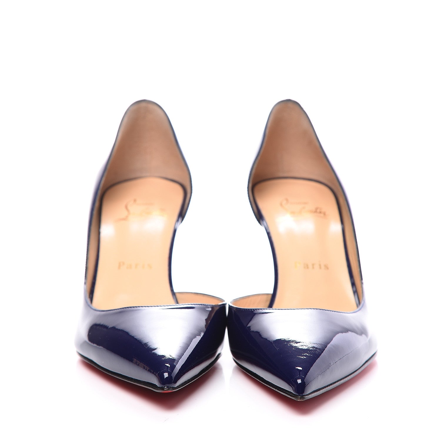 Christian Louboutin Patent Iriza 70 Pumps 37.5 Purple Pop 2 of 8