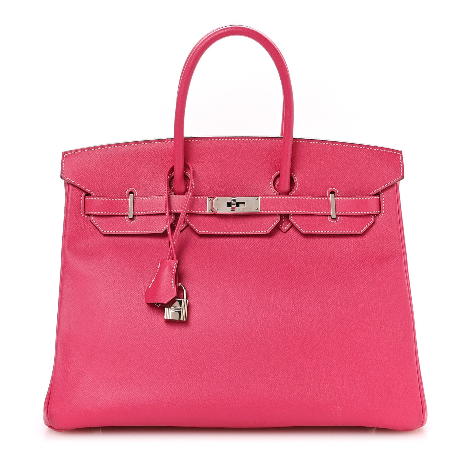Hermes Epsom Candy Birkin 35 Rose Tyrien 1 of 10
