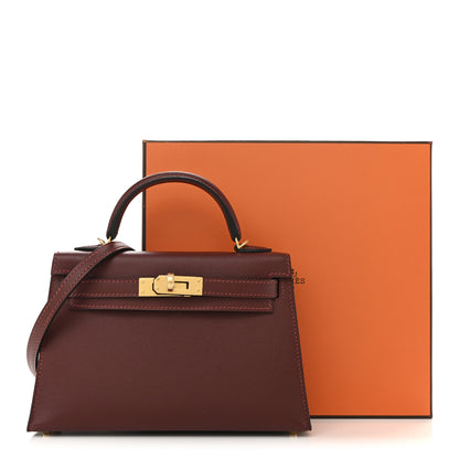 Hermes Madame Calfskin Mini Kelly Sellier 20 Rouge H 11 of 11