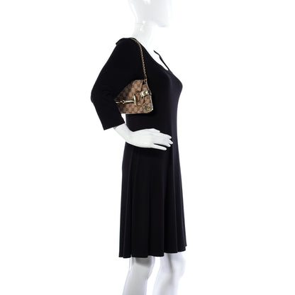 Gucci Monogram Horsebit Clutch Gold 2 of 10