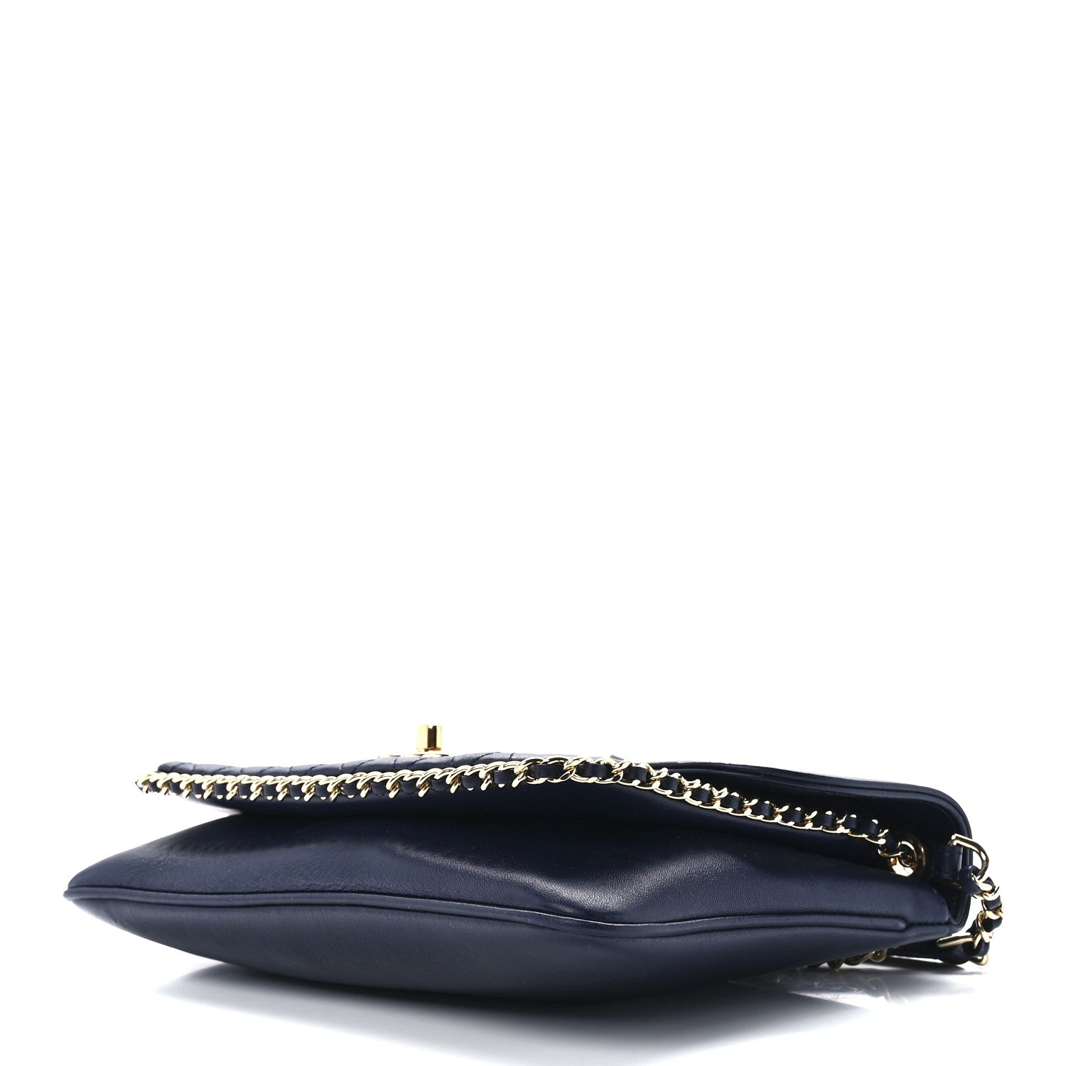 Chanel Lambskin Quilted Large CC Unchained Crossbody Navy 9 of 11