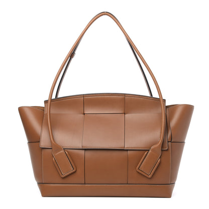 Bottega Veneta French Calfskin Maxi Intrecciato Large Arco Wood 1 of 11