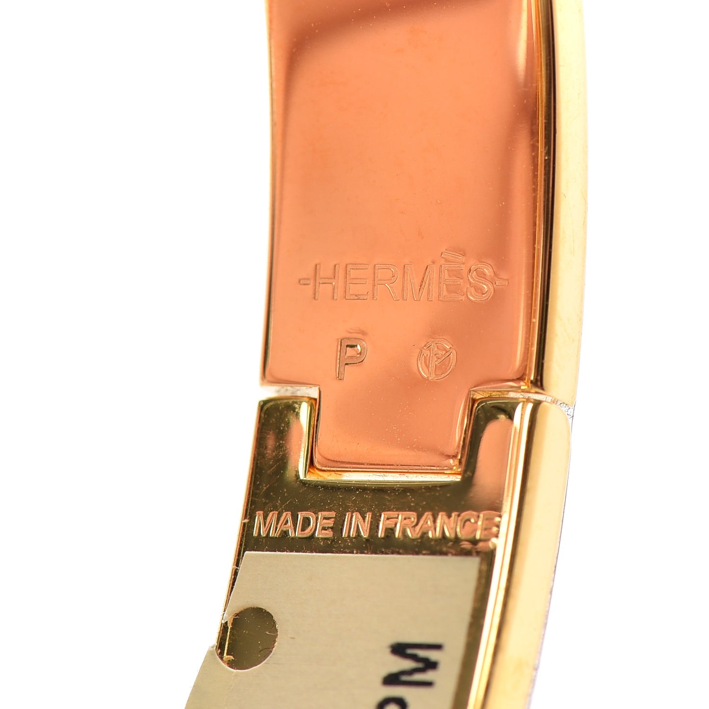 Enamel Narrow Clic Clac H Bracelet PM White
