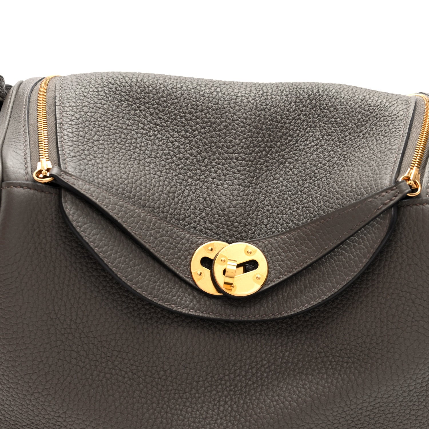 Hermes Taurillon Clemence Lindy 26 Etain 8 of 11