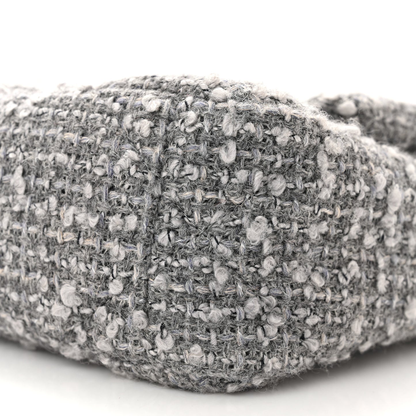 Tweed Quilted Medium Chanel 19 Flap Grey