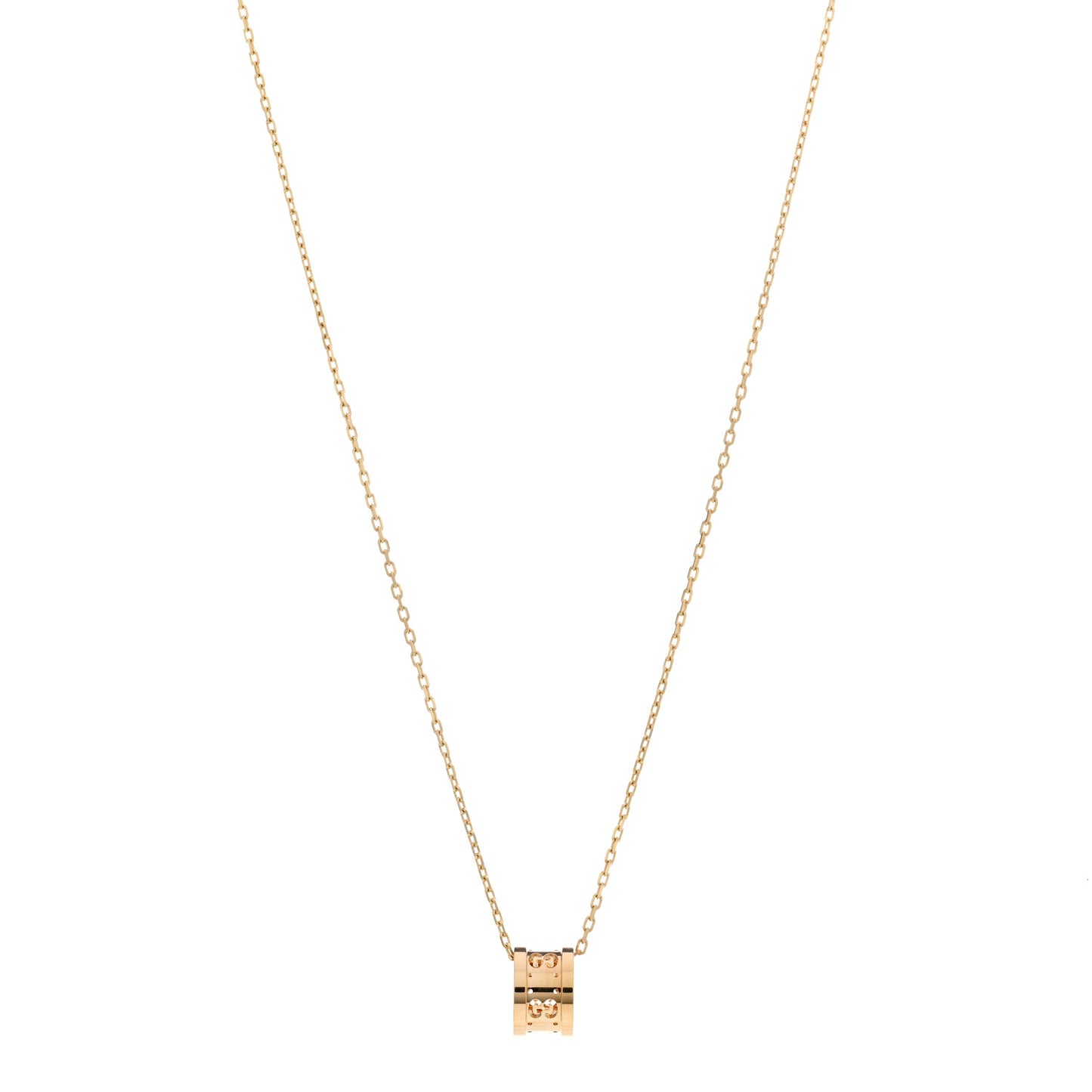 18K Yellow Gold Icon Twirl Pendant Necklace