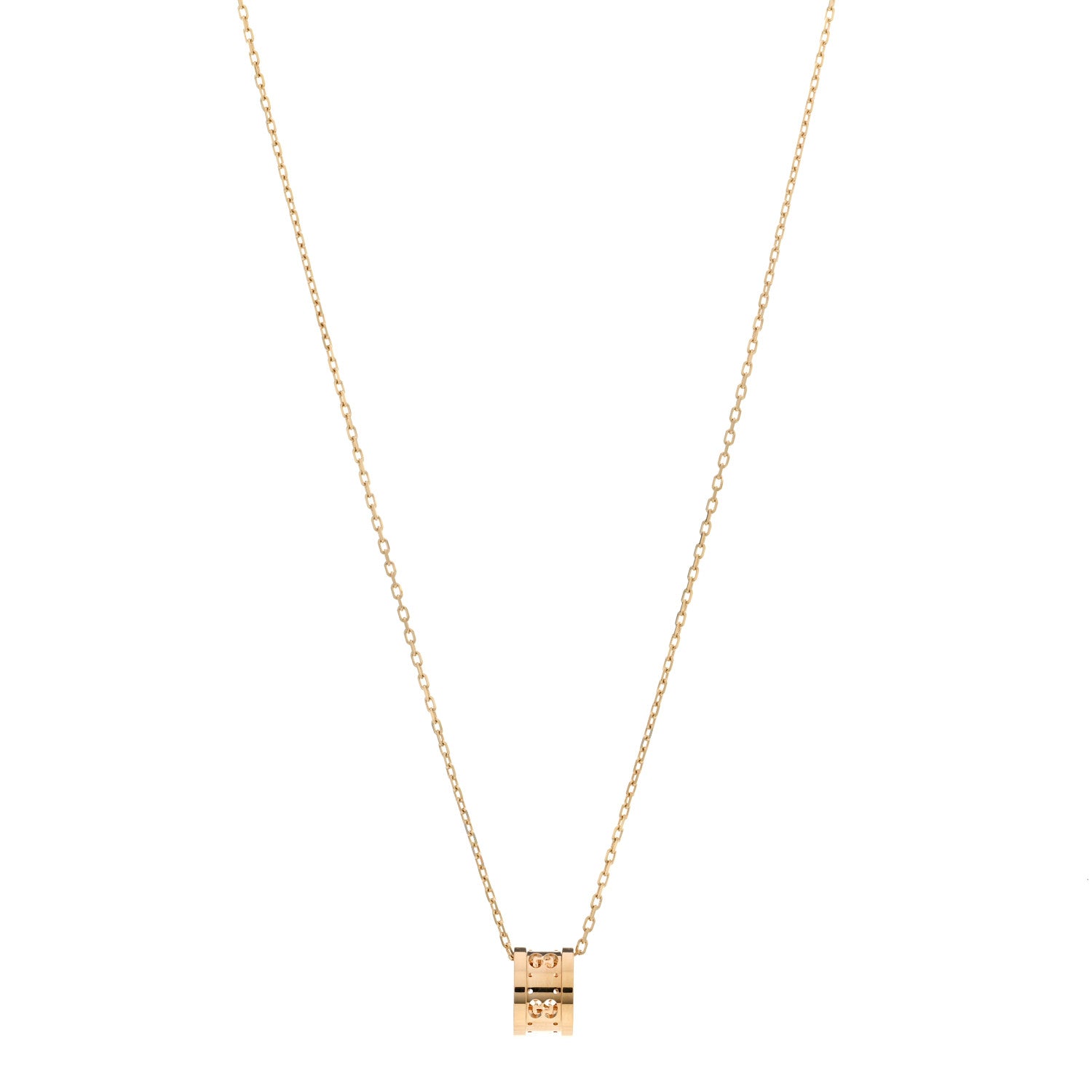 Gucci 18K Yellow Gold Icon Twirl Pendant Necklace 1 of 3