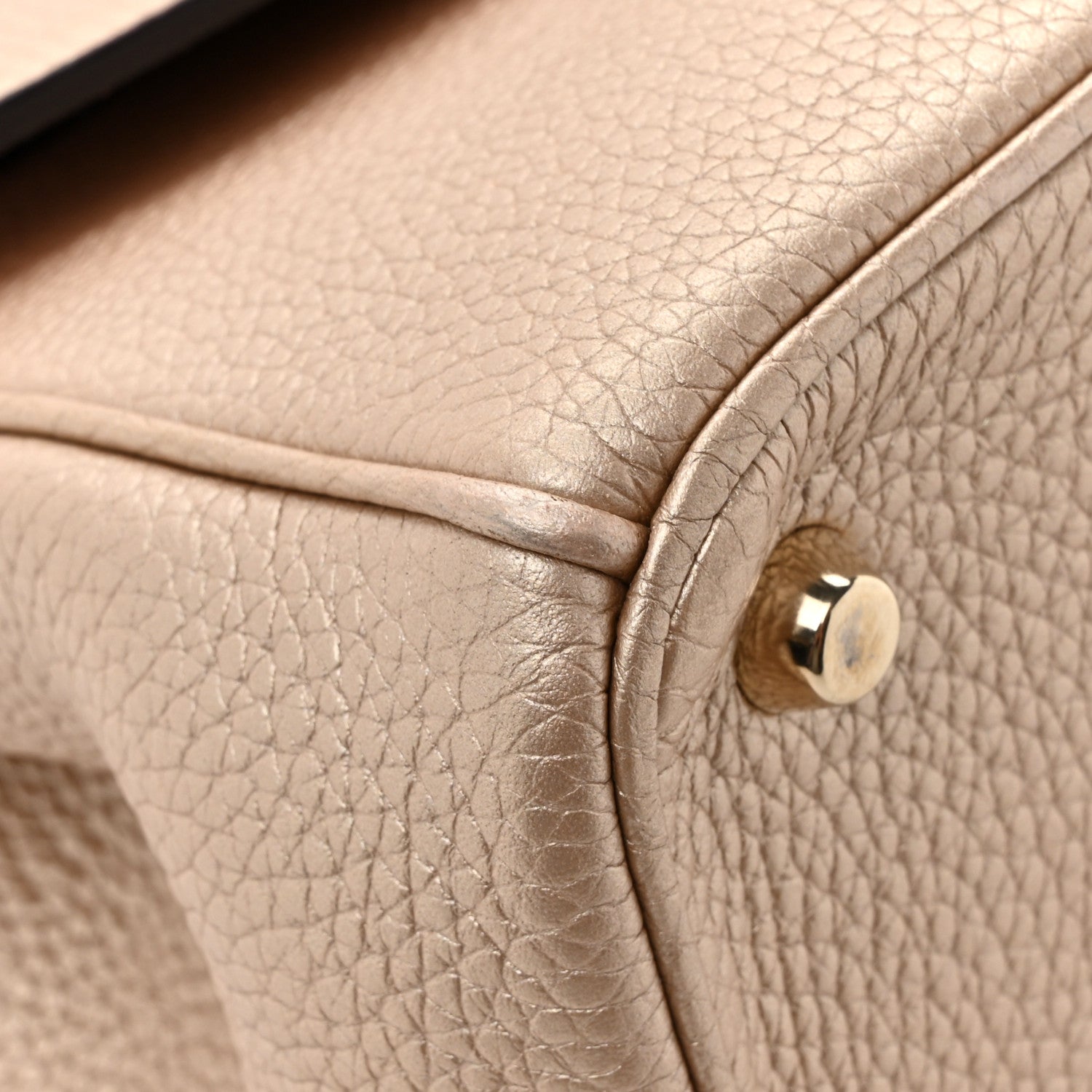 Christian Dior Metallic Bullcalf Small Be Dior Flap Pale Gold 17 of 19