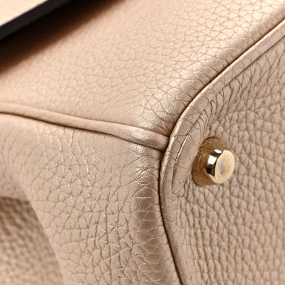 Christian Dior Metallic Bullcalf Small Be Dior Flap Pale Gold 17 of 19