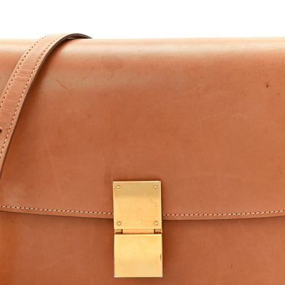 Celine Natural Calfskin Medium Classic Box Flap Bag Tan 8 of 13