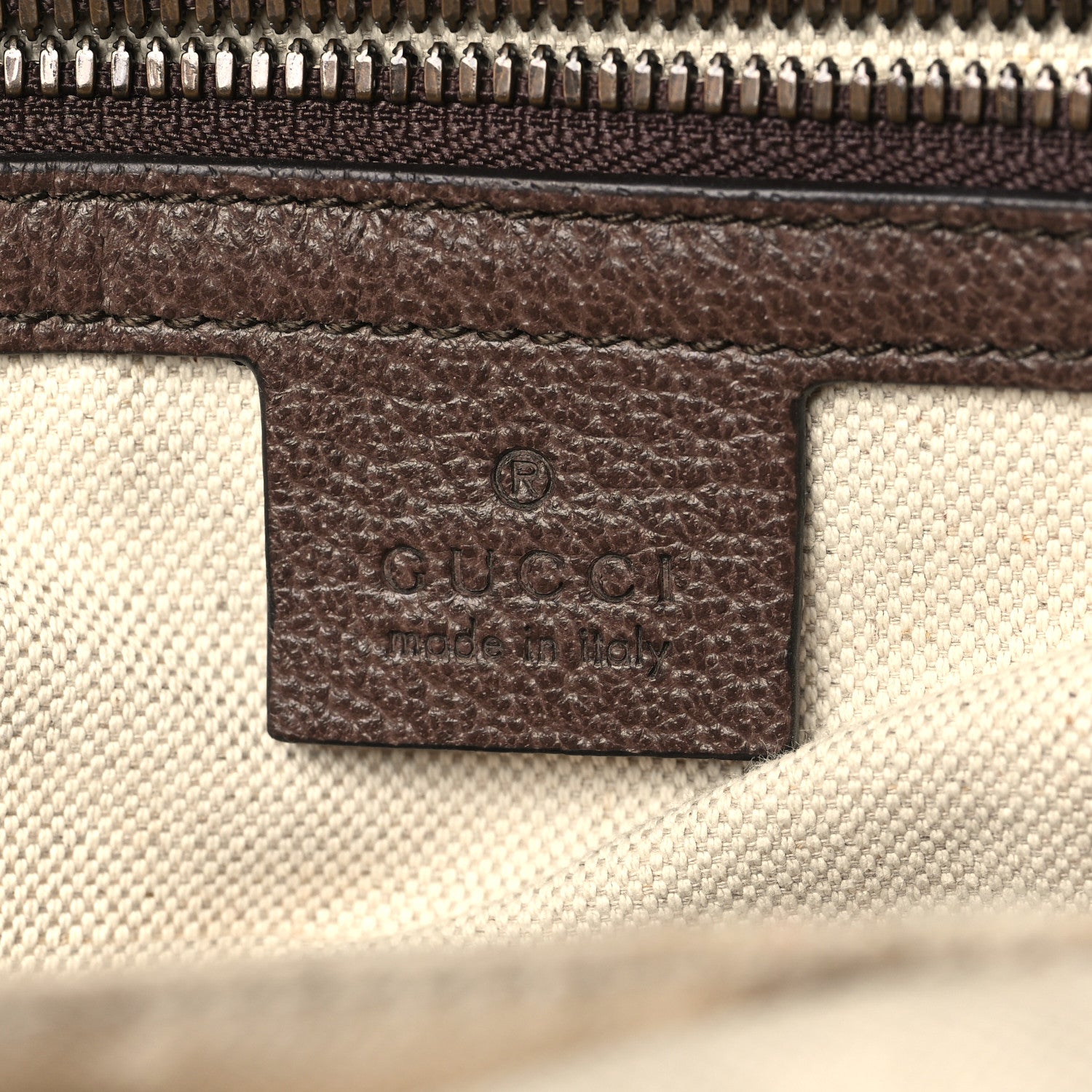 Gucci GG Supreme Monogram Calfskin Web Small Ophidia Day Backpack Beige Ebony New Acero 6 of 13