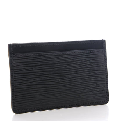 Louis Vuitton Epi Card Holder Black 3 of 7