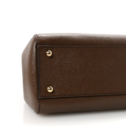 Dolce & Gabbana Dauphine Medium Miss Sicily Satchel Brown 8 of 9