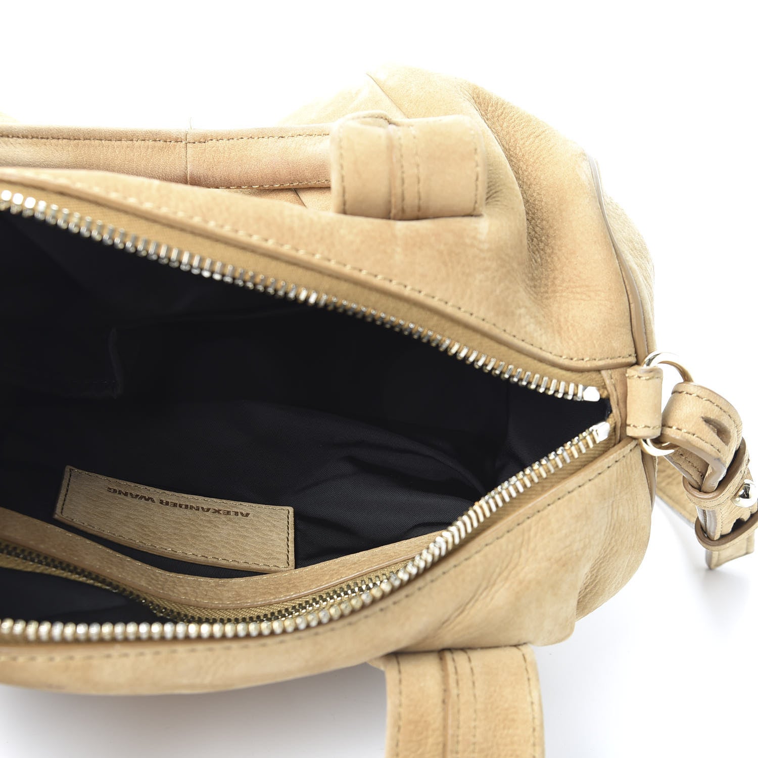 Alexander Wang Tumbled Nubuck Rocco Tan Pale Gold Hardware 4 of 8