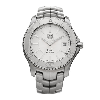 Tag Heuer Stainless Steel 39mm Link Quartz Watch Silver WJ111-0 1 of 4