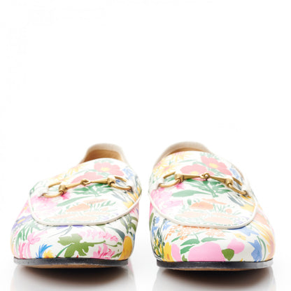 Gucci X KEN SCOTT Canvas Infinity Giardino d Apri Womens Jordaan Loafers 40 Ivory Pink Mystic White 2 of 8