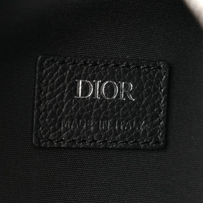 Christian Dior Grained Calfskin Oblique Scarab Sling Bag Blue Black 6 of 9