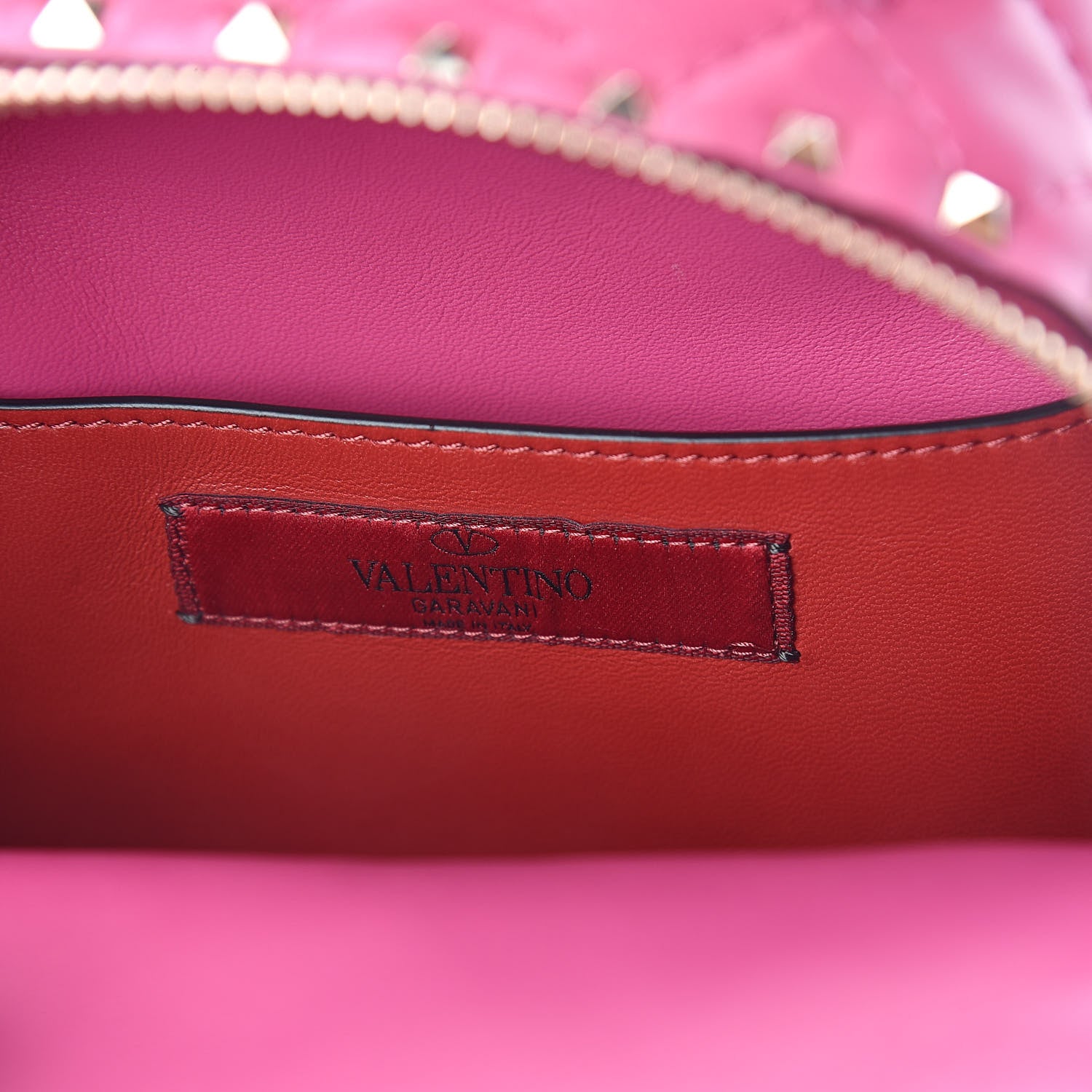Valentino Garavani Nappa Quilted Mini Rockstud Spike Backpack Peony 6 of 9