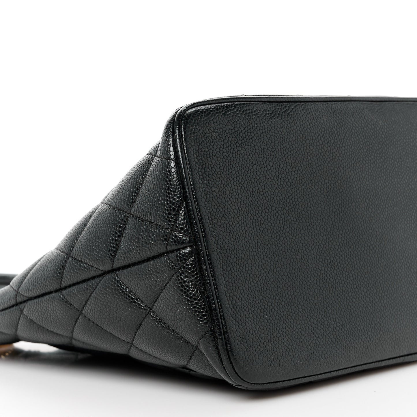 Caviar Quilted Medallion Tote Black