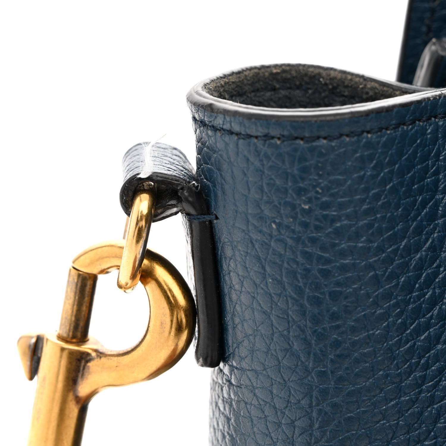 Celine Baby Drummed Calfskin Nano Luggage Blue 12 of 15