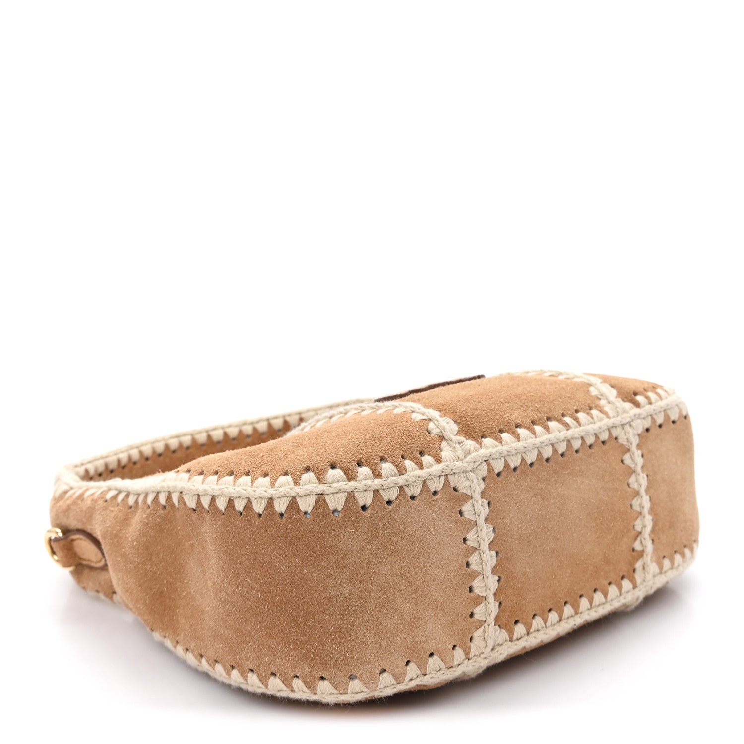 Miu Miu Camoscio Crochet  Wander Hobo Cannella 3 of 9