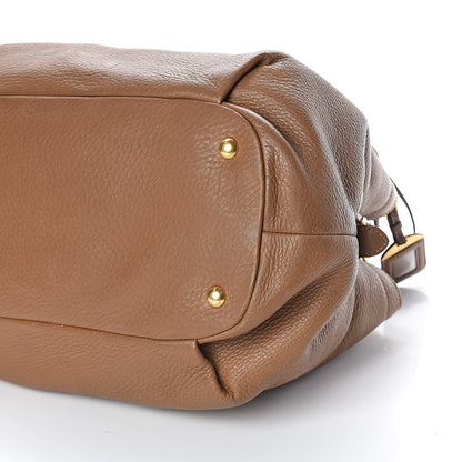 Prada Vitello Daino Shoulder Bag Cuoio 11 of 12