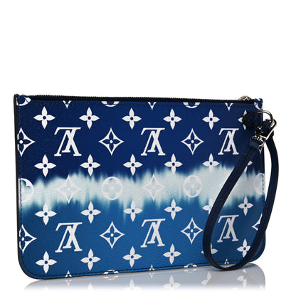 Louis Vuitton Monogram Escale Neverfull MM GM Pochette Blue 3 of 9