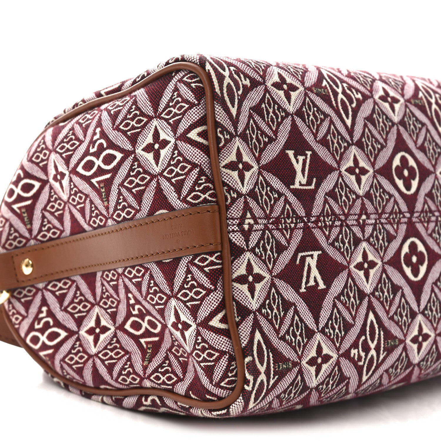 Louis Vuitton Jacquard Since 1854 Speedy Bandouliere 25 Bordeaux 8 of 10