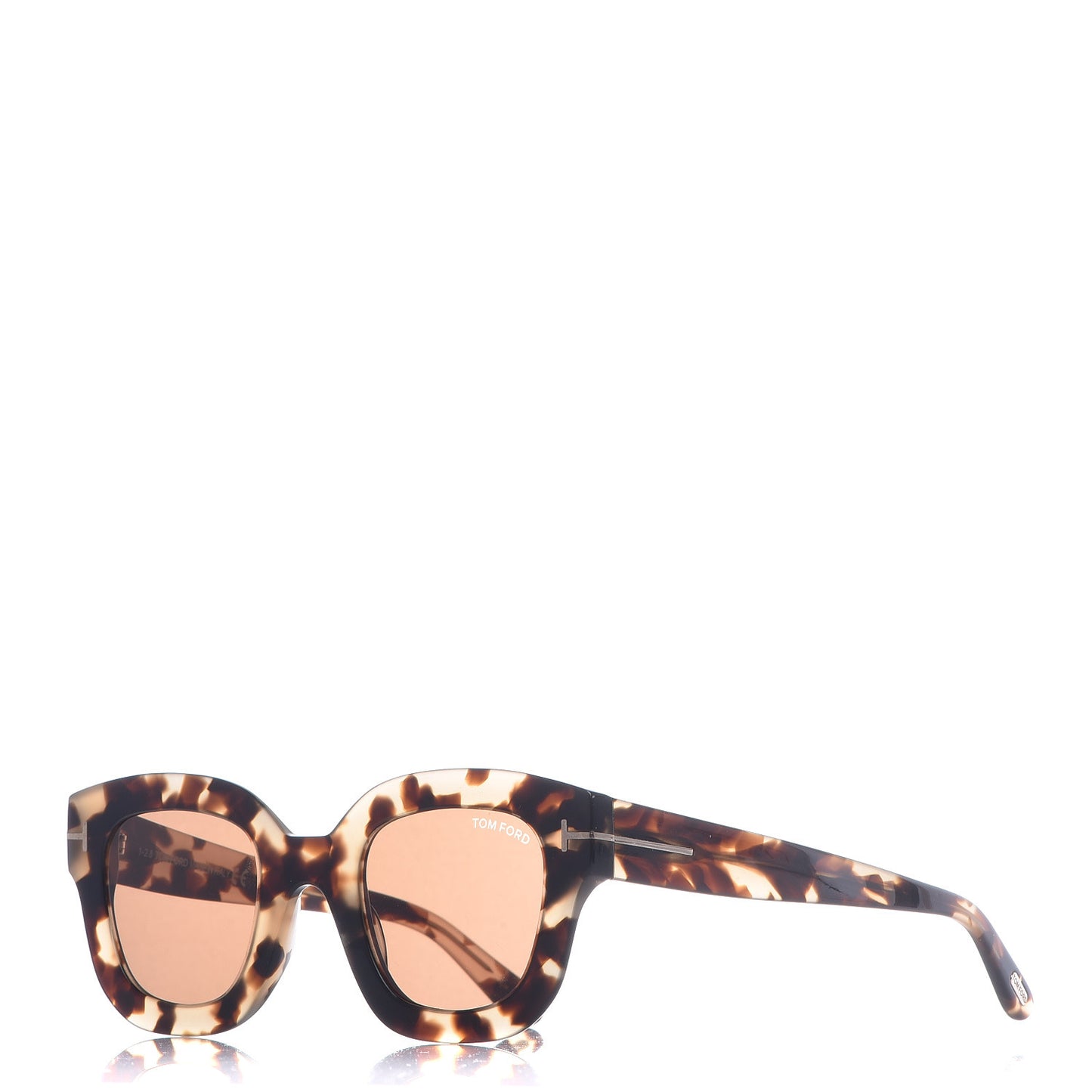 Square Acetate Pia Sunglasses TF659 Tortoise