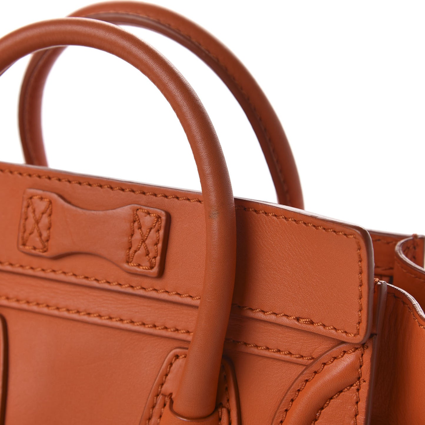 Smooth Calfskin Nano Luggage Orange