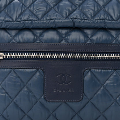 Chanel Nylon Quilted Coco Cocoon Backpack Blue 7 of 10