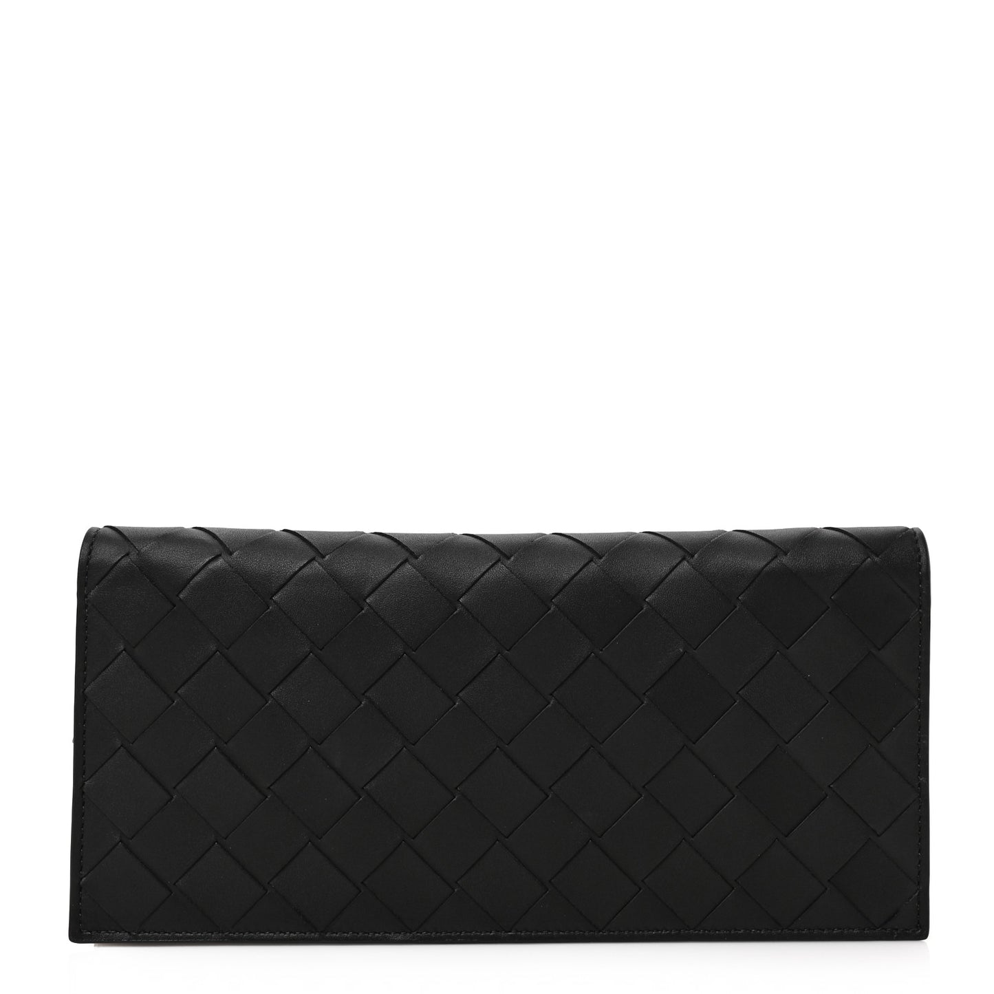 Nappa Intrecciato Zip Wallet Black