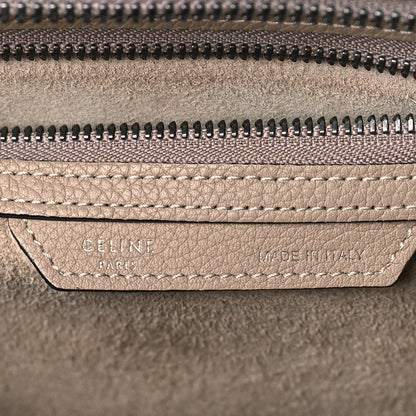 Celine Drummed Calfskin Micro Luggage Dune 6 of 10