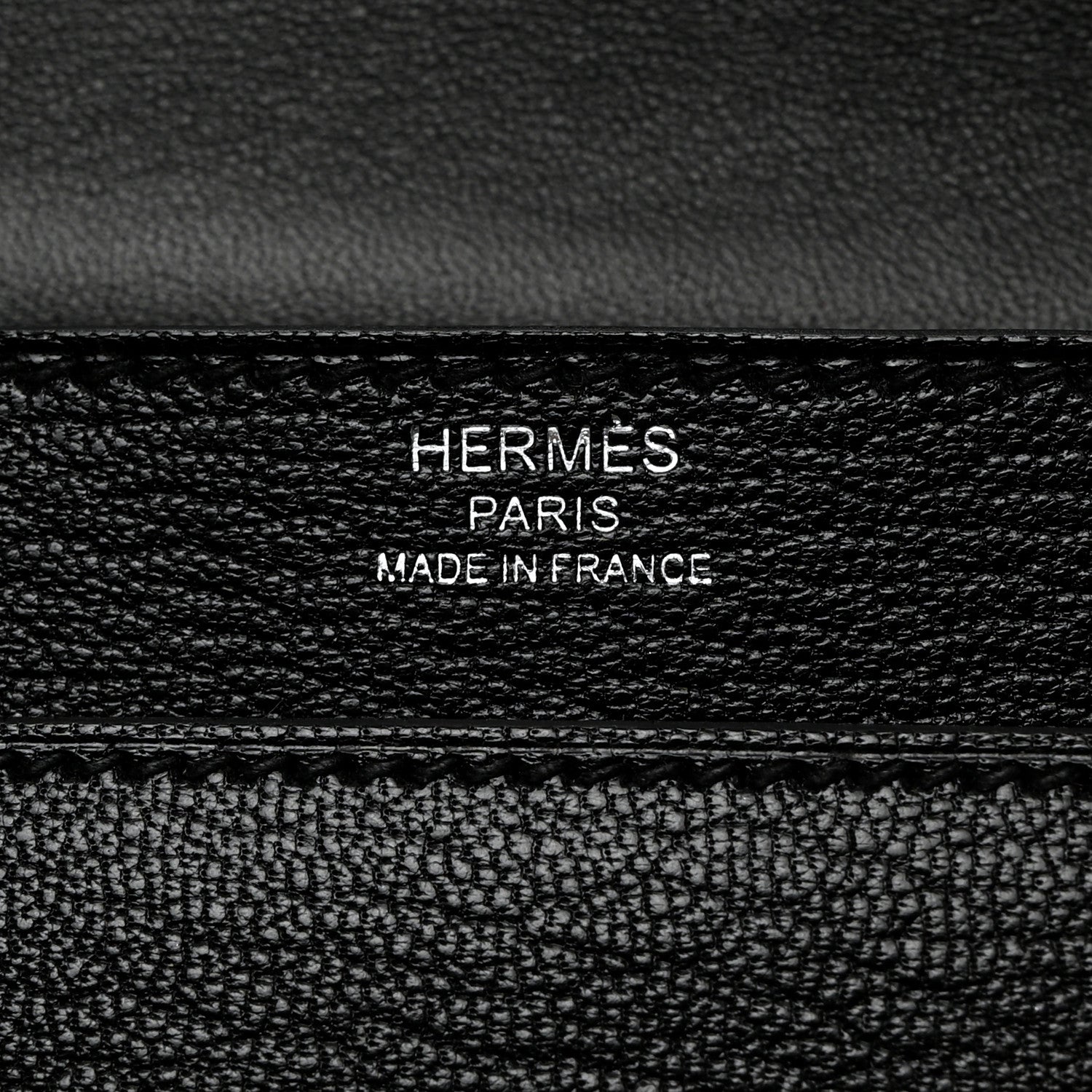 Hermes Chevre Mysore Verrou Clutch Black 6 of 7