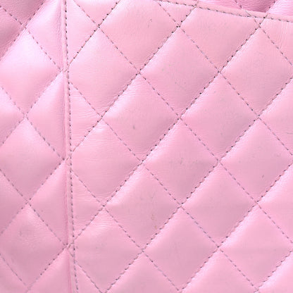 Chanel Calfskin Quilted Large Cambon Tote Pink Black 18 of 20