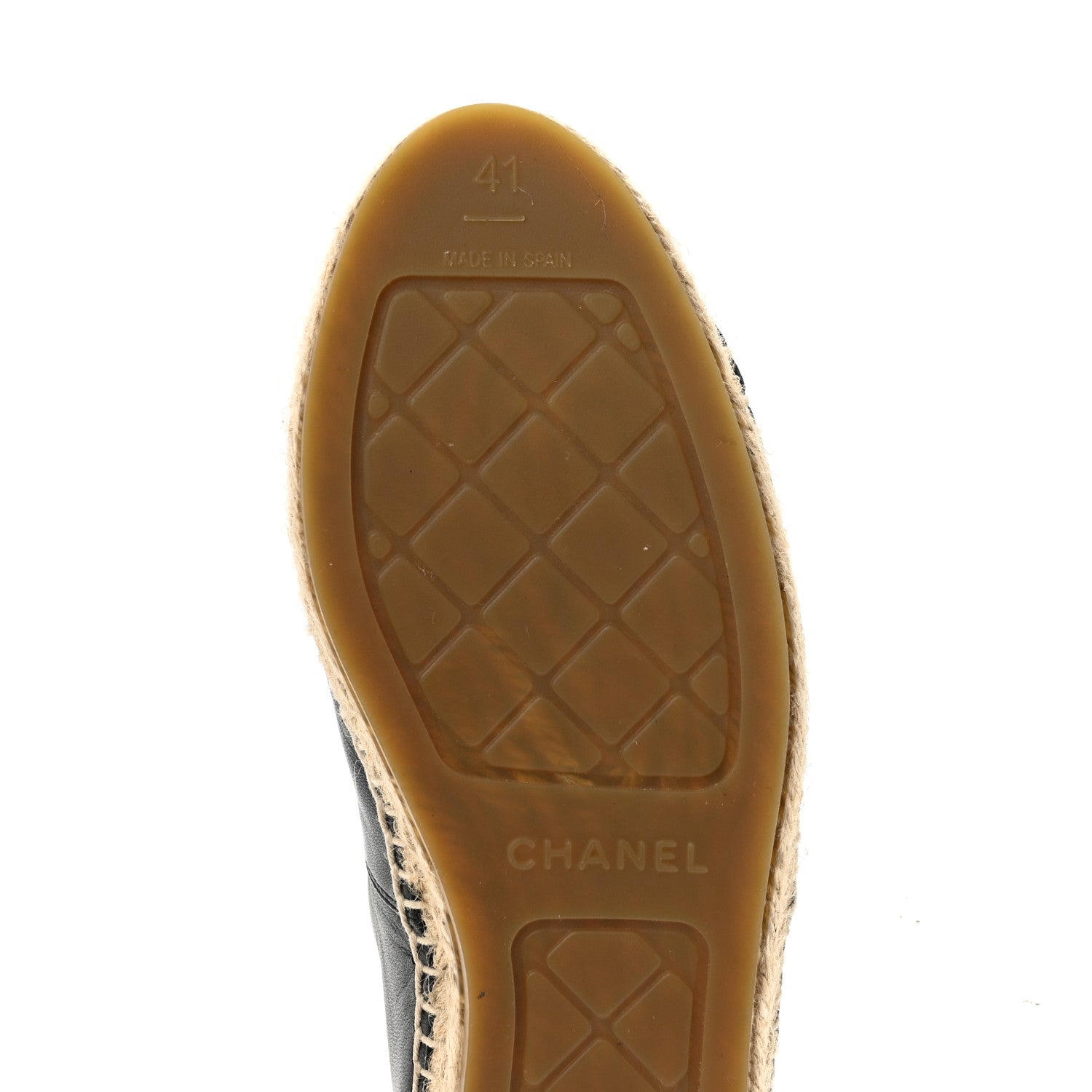 Chanel Lambskin CC Espadrilles 41 Black 8 of 9