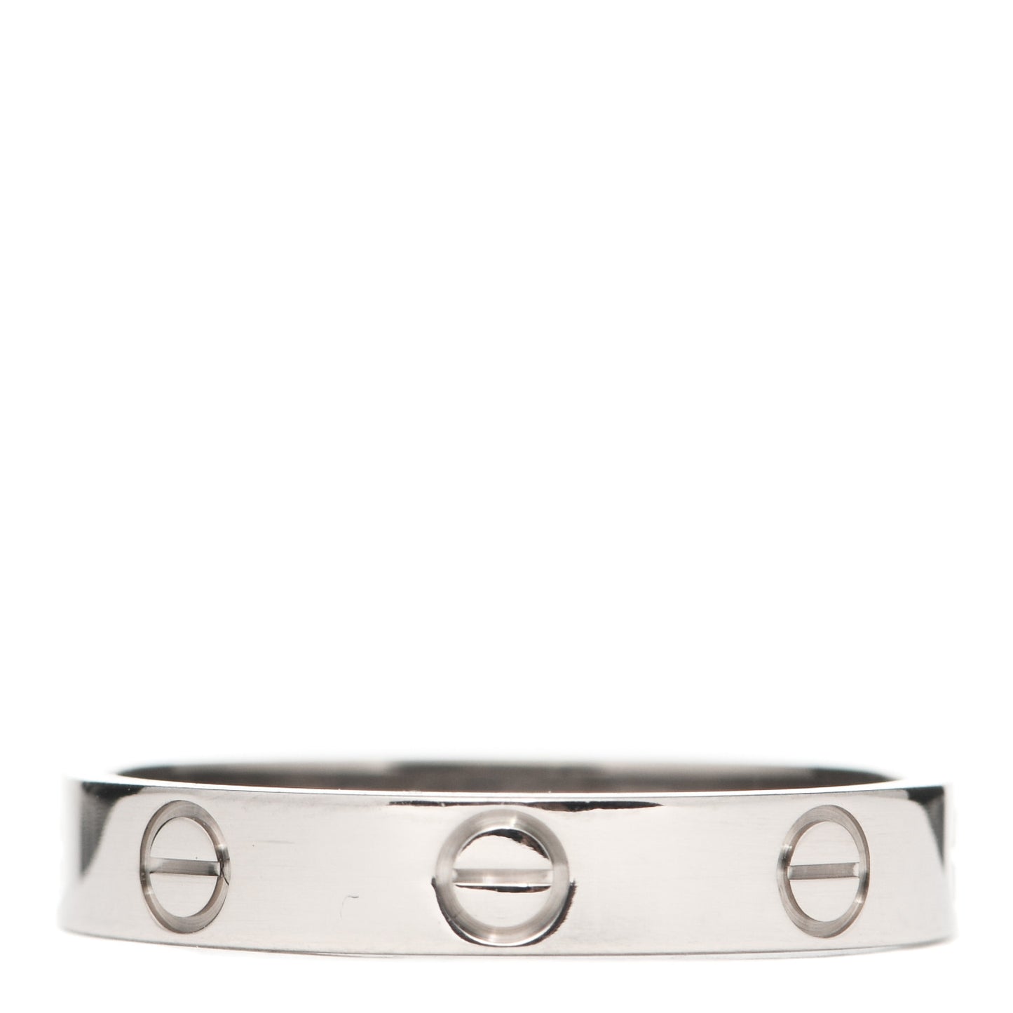 18K White Gold 3.5mm LOVE Wedding Band Ring 57 8