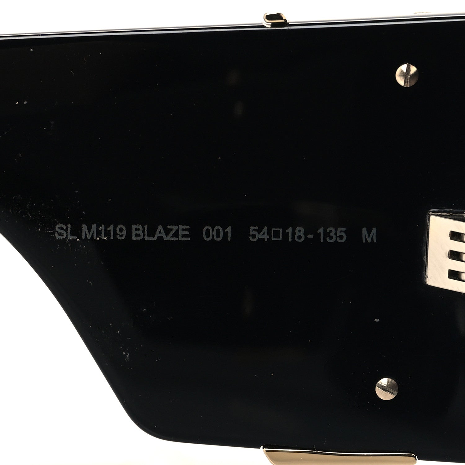 Saint Laurent Acetate Blaze Sunglasses SL M119 Black 6 of 8