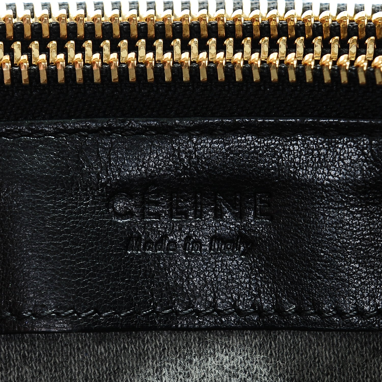 Celine Lambskin Small Trio Crossbody Bag Black 6 of 6