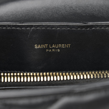 Saint Laurent Calfskin Y Quilted Monogram Small Loulou Chain Satchel Black 6 of 15