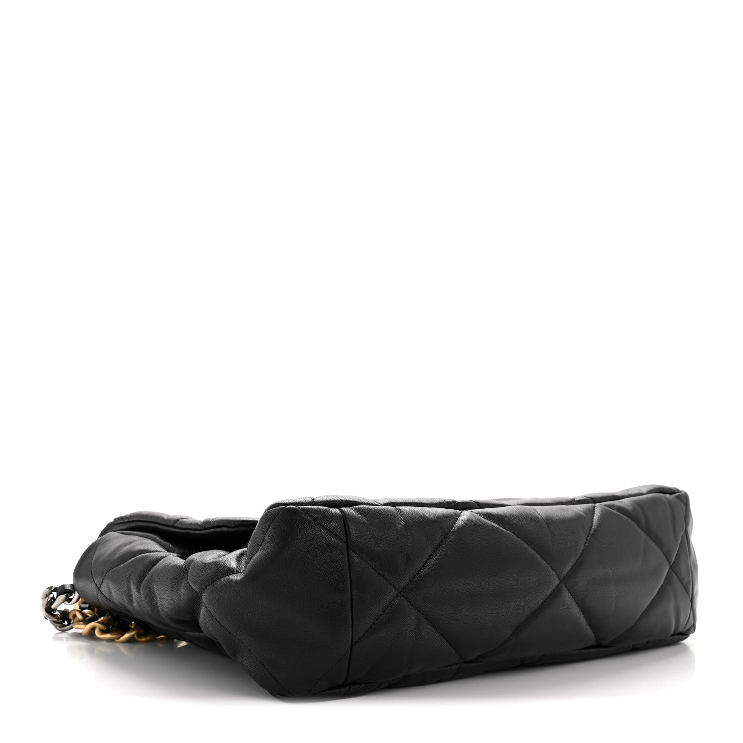 Chanel Goatskin Quilted Maxi Chanel 19 Flap Black 4 of 15