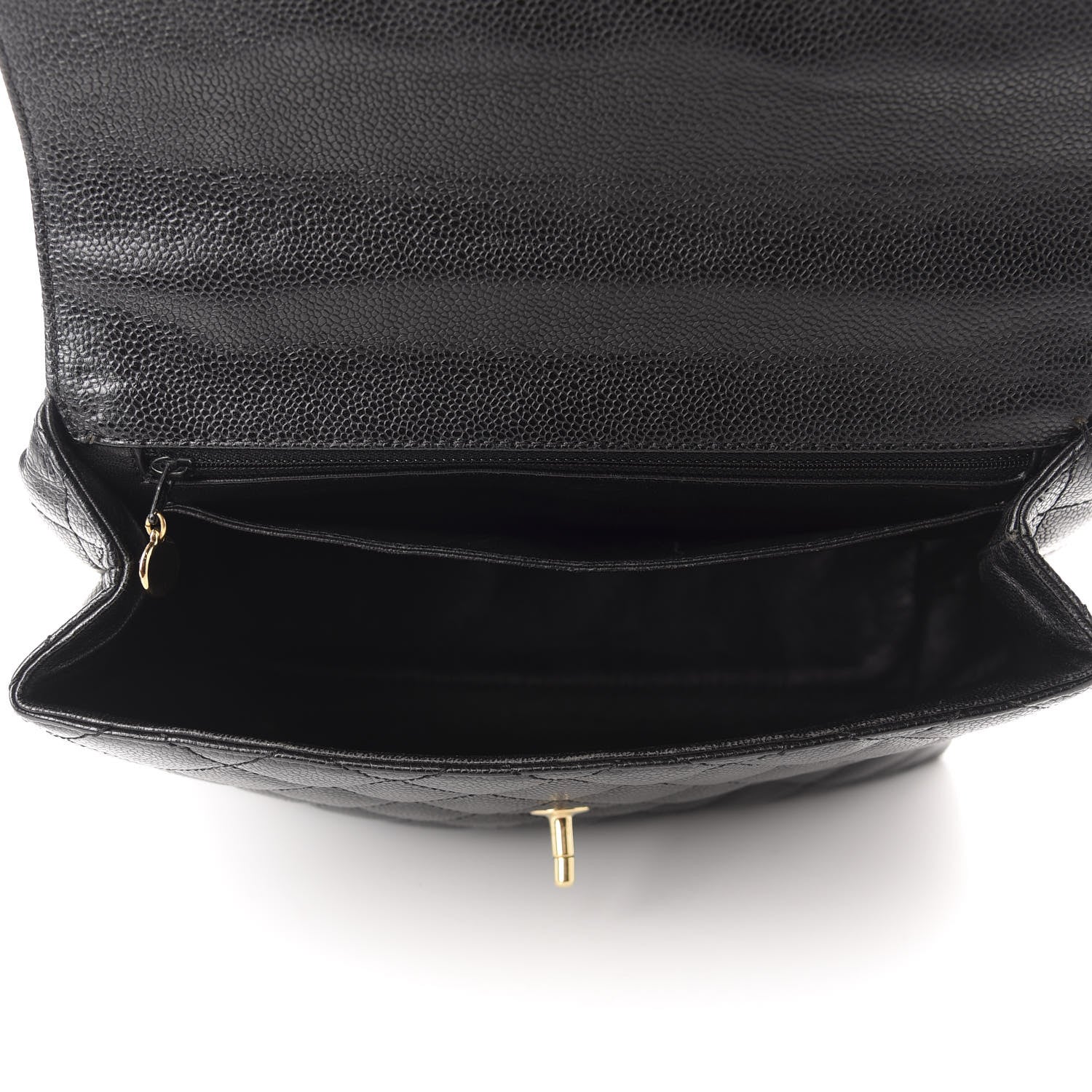 Chanel Caviar Quilted Jumbo Kelly Flap Black 5 of 13