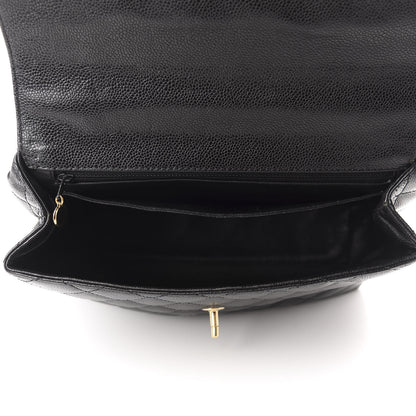 Chanel Caviar Quilted Jumbo Kelly Flap Black 5 of 13