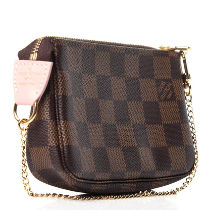 Louis Vuitton Damier Ebene 2020 Christmas Animation Big Wheel Mini Pochette Accessories Rose Ballerine 3 of 10