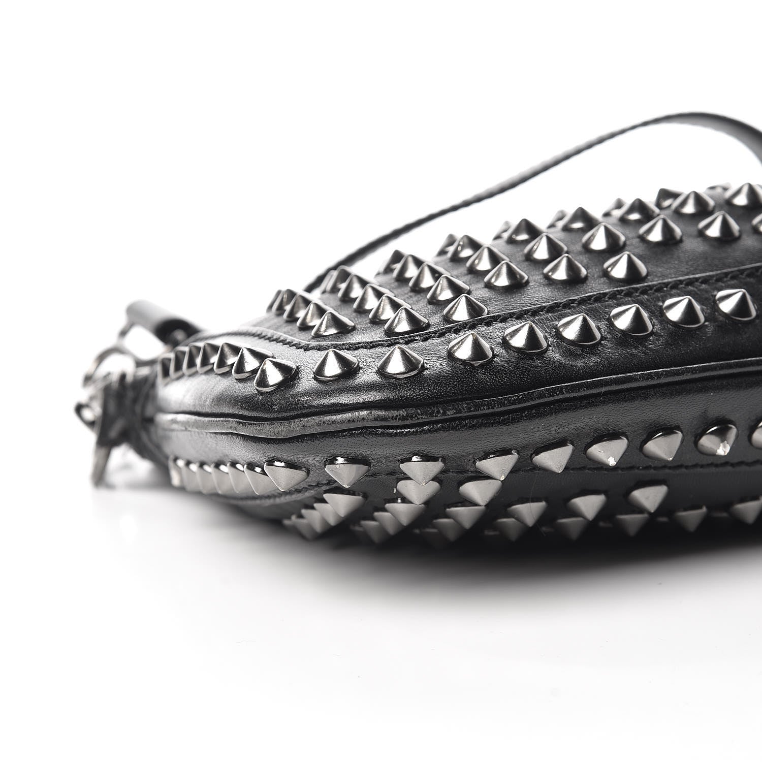 Burberry Prorsum Lambskin Studded Crossbody Black 8 of 10