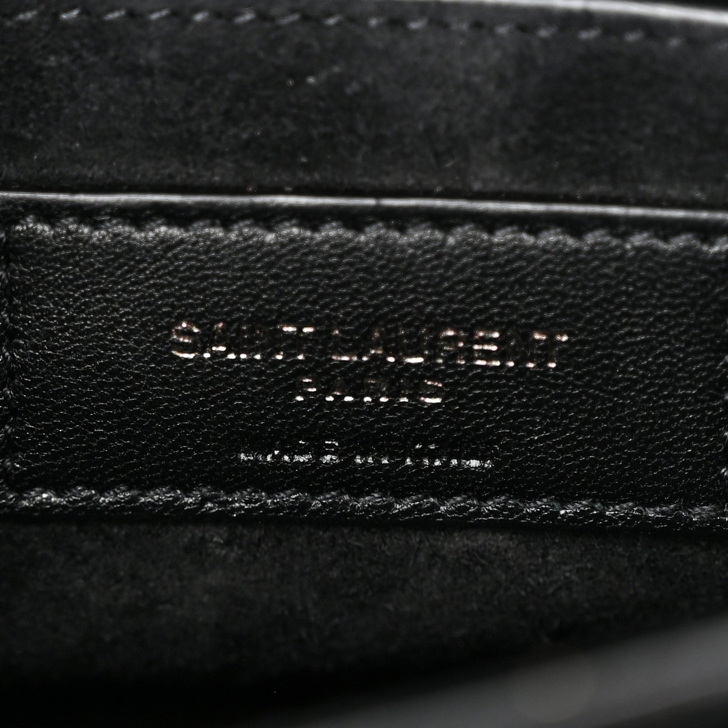 Calfskin Crocodile Embossed Medium Monochrome Monogram Sunset Black