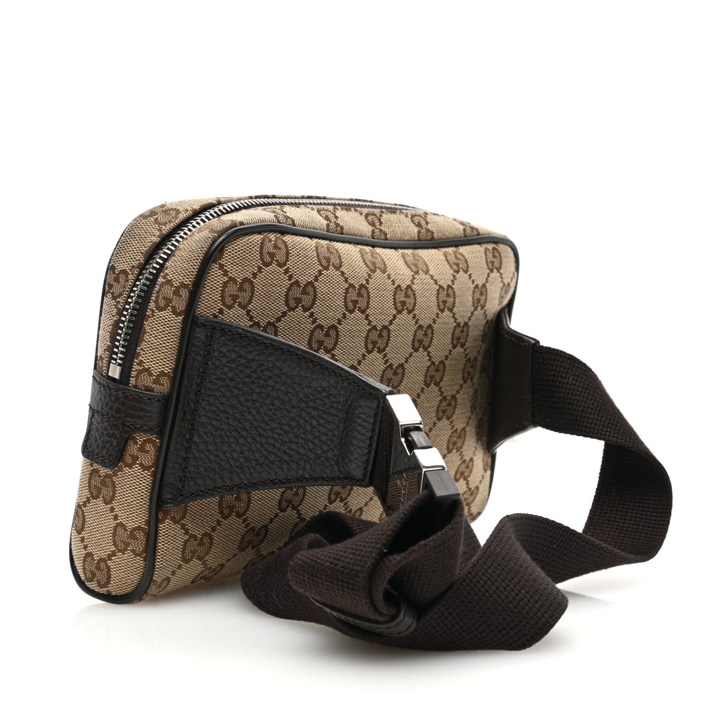 Monogram Dollar Calfskin Belt Bag Beige Ebony Testa di Moro Marrone Scuro