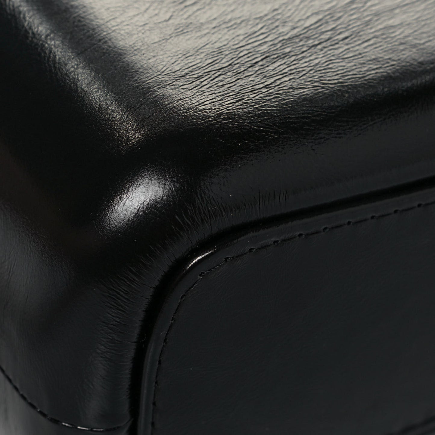 Aged Calfskin Quilted Medium Gabrielle Hobo Black