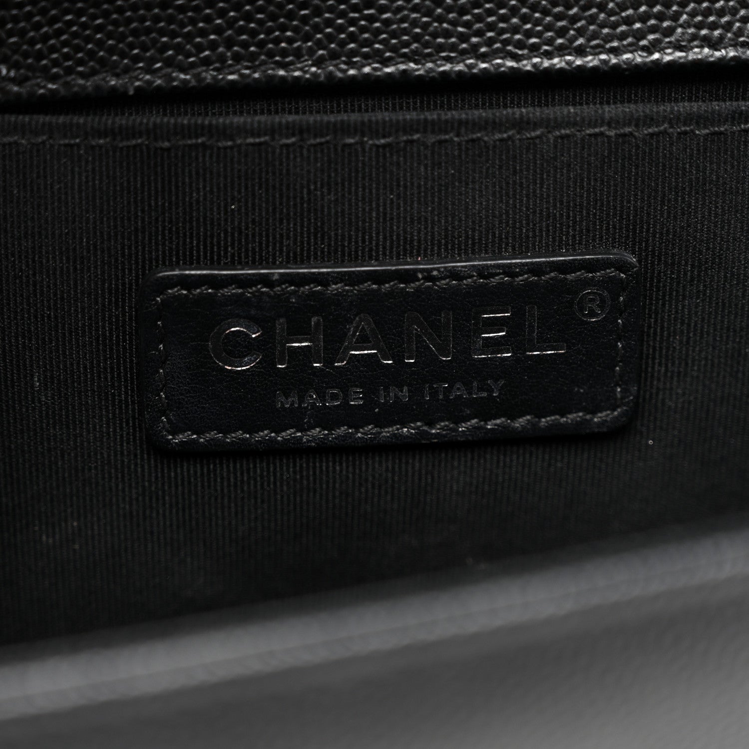 Chanel Caviar Quilted Medium Boy Flap Black 6 of 10